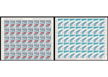 ITALY 1966 World Bobsleigh Championships 2 full sheets MNH**