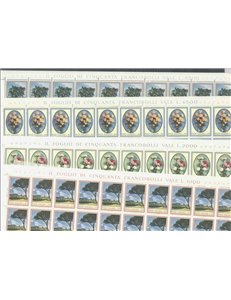 ITALIA 1966 Flora 4 fogli interi MNH**