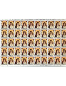 ITALIA 1966 Centenario Giotto 1 foglio intero MNH**
