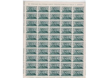 ITALY 1966 Battisti, Chiesa, Filzi and Sauro 1 full sheet MNH**