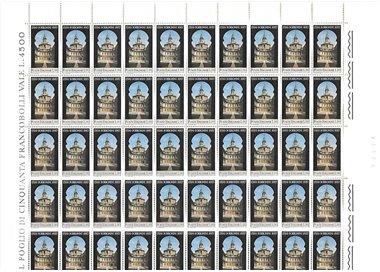 ITALY 1967 Francesco Borromini 1 full sheet MNH**