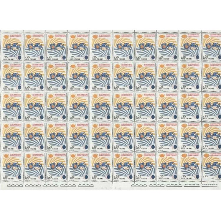 ITALIA 1967 Giornata del francobollo 1 foglio intero MNH**