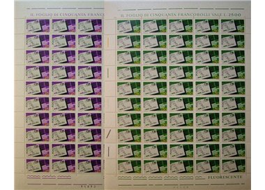 ITALIA 1968 Codice avviamento postale 2 fogli interi MNH**