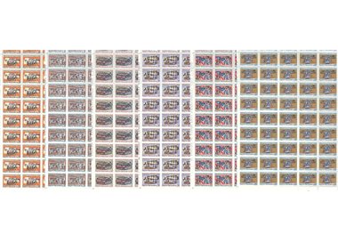 ITALIA 1968 Anniversario della vittoria 6 fogli interi MNH**