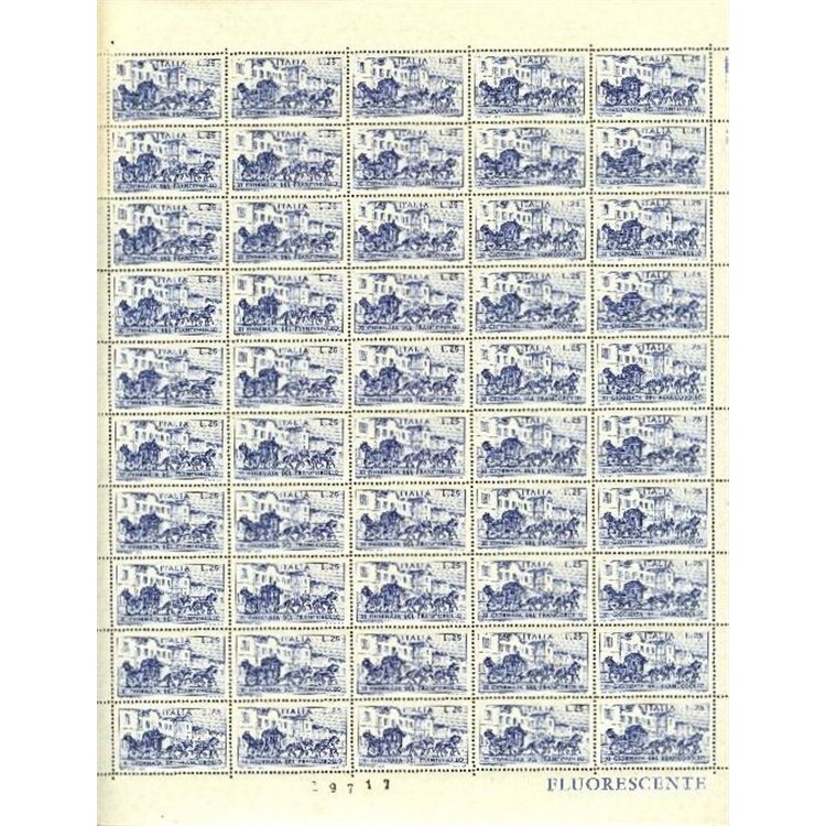 ITALY 1969 Stamp Day 1 full sheet MNH**