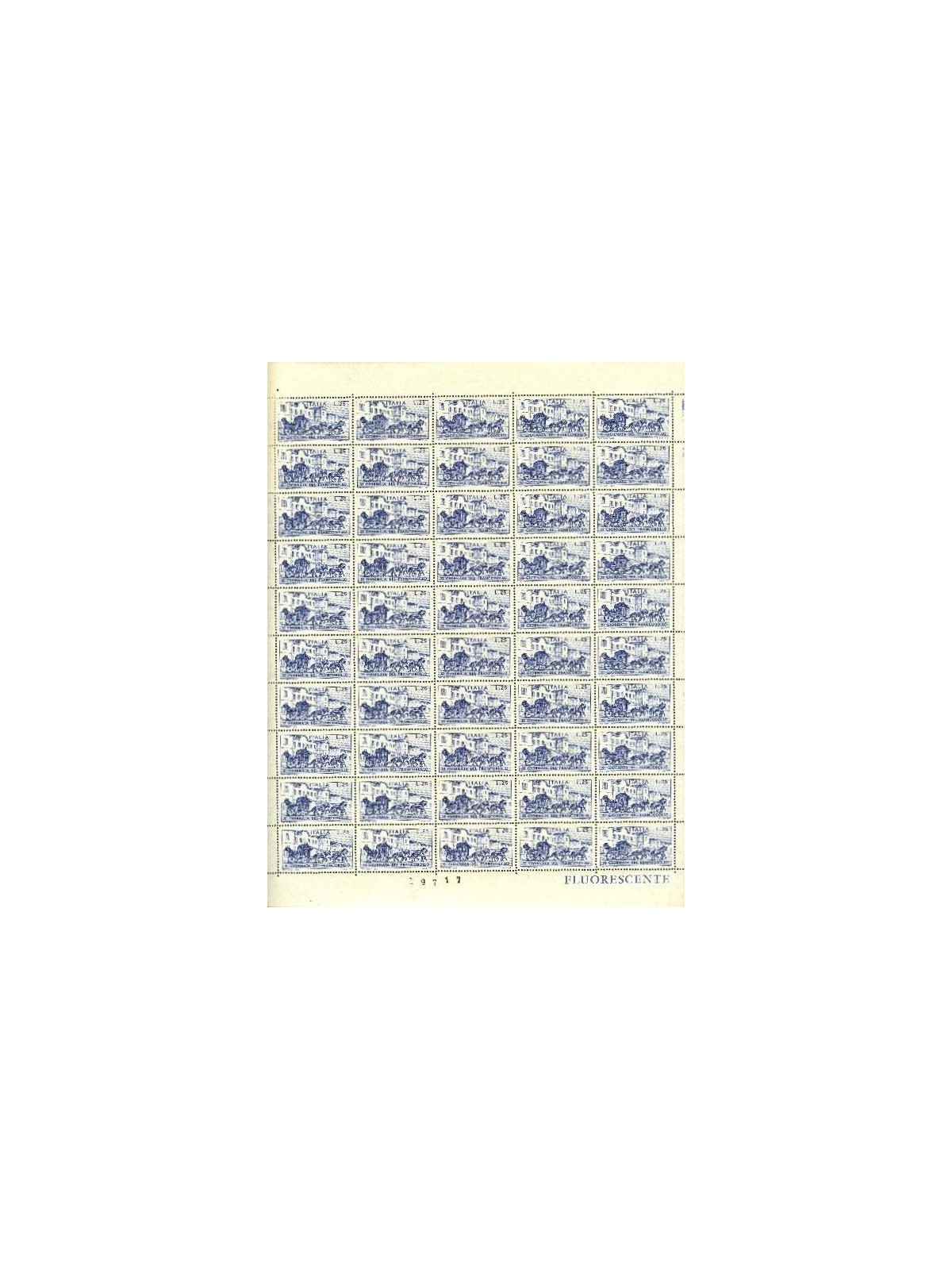 ITALY 1969 Stamp Day 1 full sheet MNH**