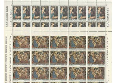 ITALIA 1970 Natale 2 fogli interi MNH**