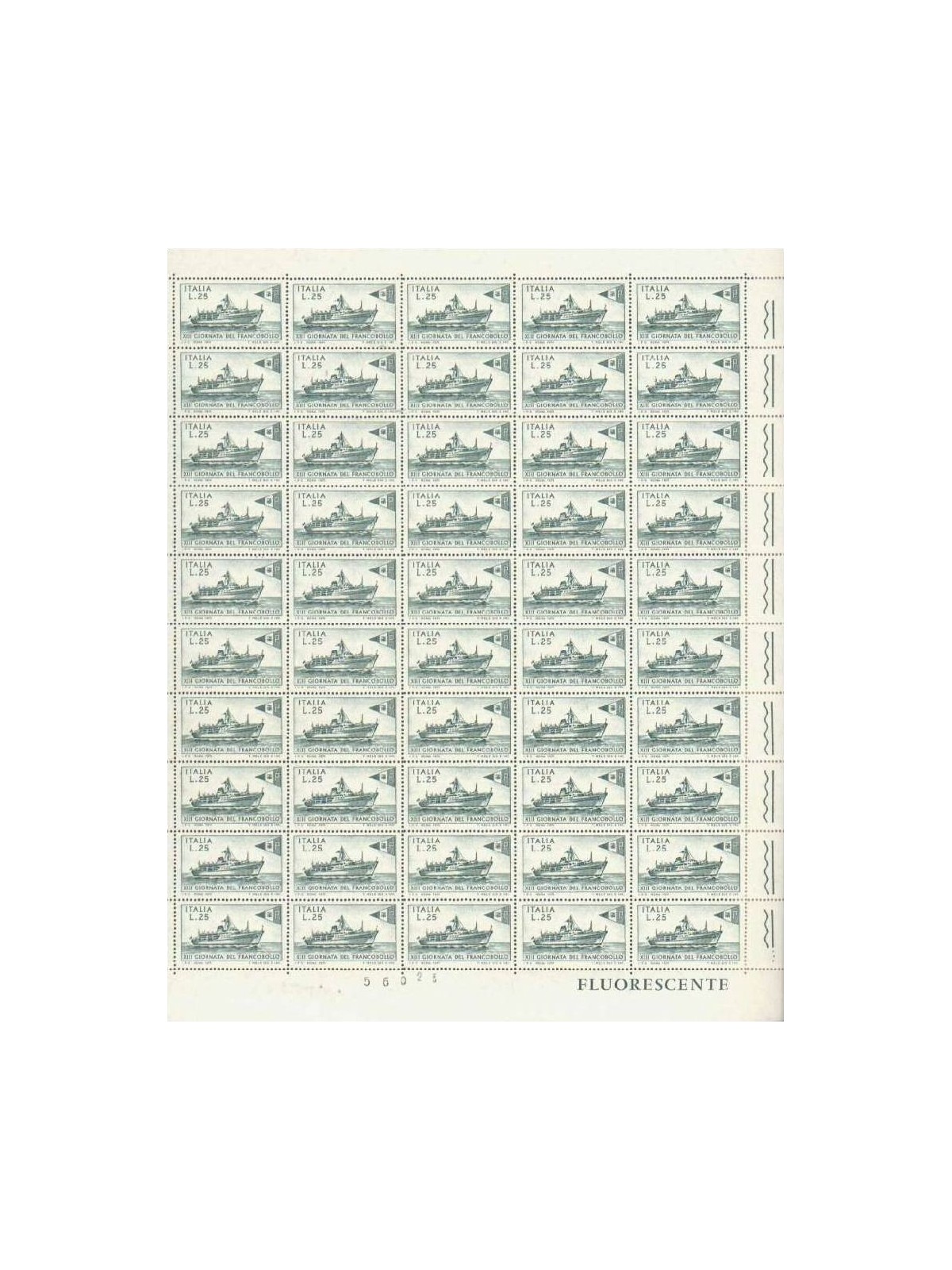 ITALIA 1971 Giornata del francobollo 1 foglio intero MNH**