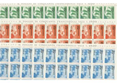 ITALY 1972 Milan Fair 3 full sheets MNH**