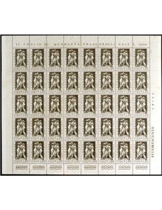 ITALY 1972 Antonio Canova 1 full sheet MNH**