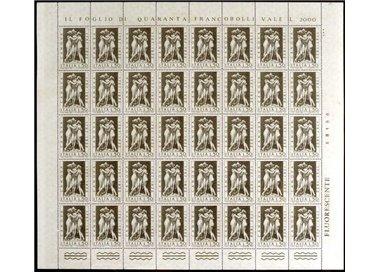 ITALIA 1972 Antonio Canova 1 foglio intero MNH**