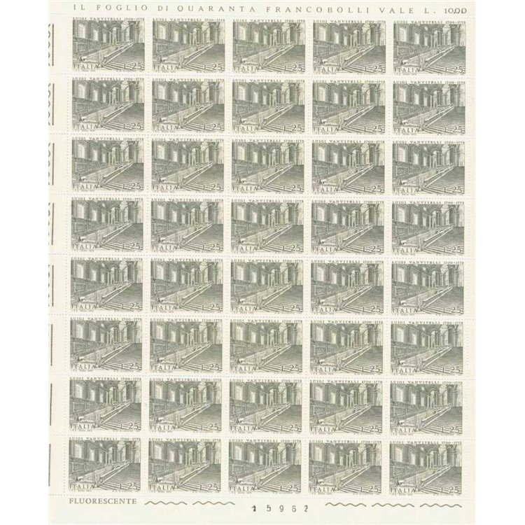 ITALY 1973 Luigi Vanvitelli 1 full sheet MNH**