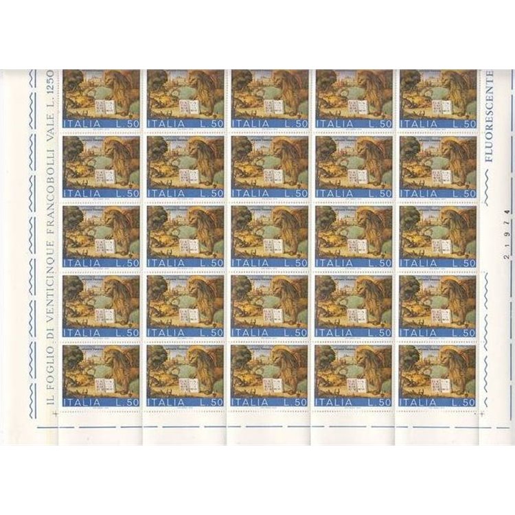 ITALY 1973 Save Venice £50 1 full sheet MNH**