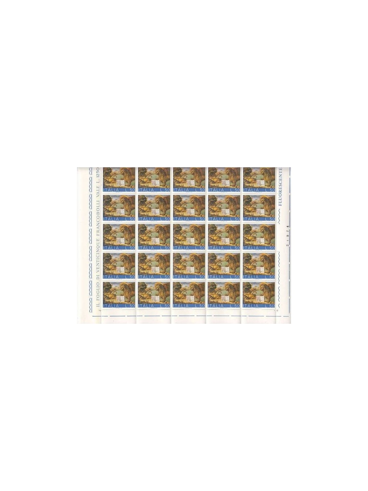 ITALY 1973 Save Venice £50 1 full sheet MNH**