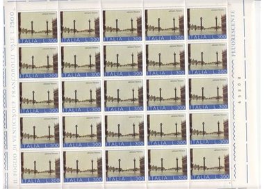 ITALY 1973 Save Venice £300 1 full sheet MNH**