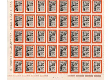 ITALY 1973 Salvator Rosa 1 full sheet MNH**
