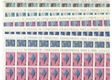 ITALY 1973 Air Force 6 full sheets MNH**