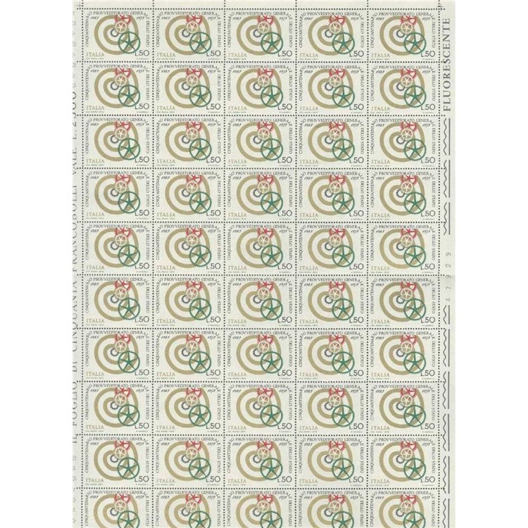 ITALY 1973 General State Office 1 full sheet MNH**