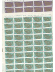 ITALY 1973 Europe 2 full sheets MNH**