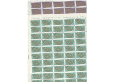 ITALY 1973 Europe 2 full sheets MNH**