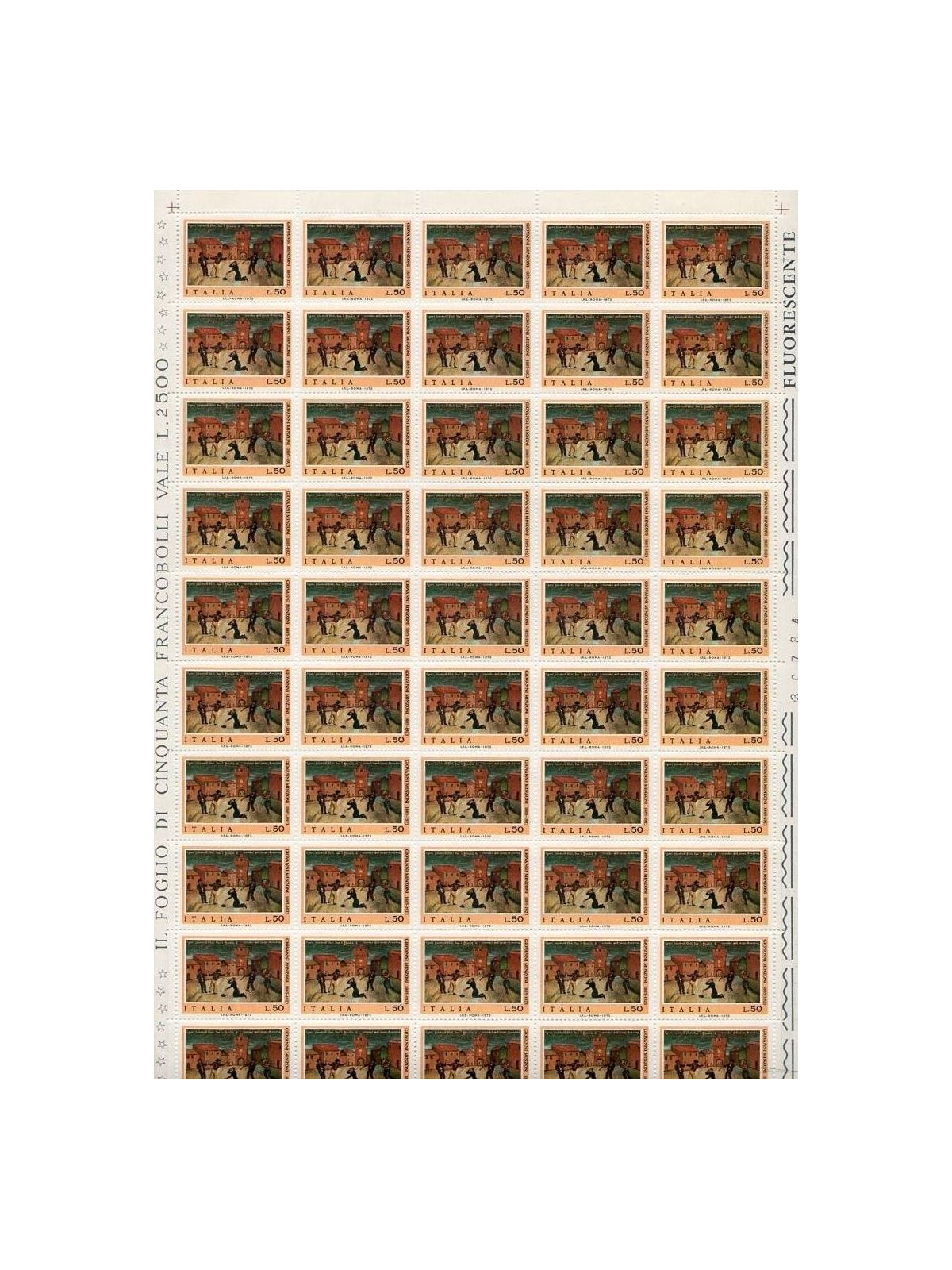 ITALY 1973 Don Giovanni Minzoni 1 full sheet MNH**