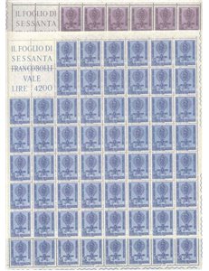 ITALY 1962 Campaign against malaria 2 full sheets MNH**