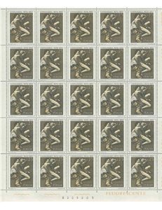 ITALY 1973 Caravaggio 1 full sheet MNH**