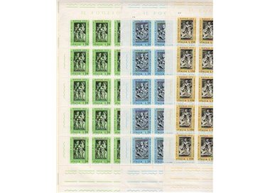 ITALIA 1973 Natale 3 fogli interi MNH**