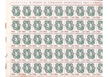 ITALIA 1973 Rotary italiano 1 foglio intero MNH**