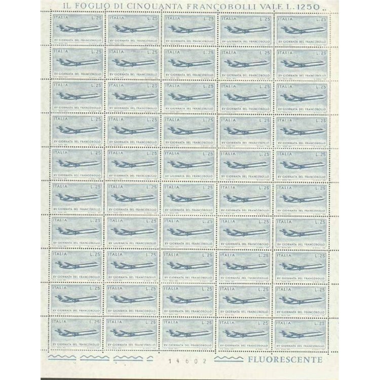 ITALIA 1973 Giornata del francobollo 1 foglio intero MNH**