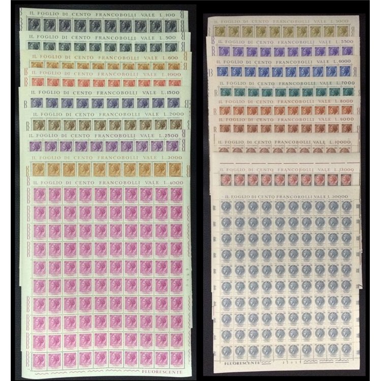 ITALIA 1968 Siracusana 18 fogli interi MNH**