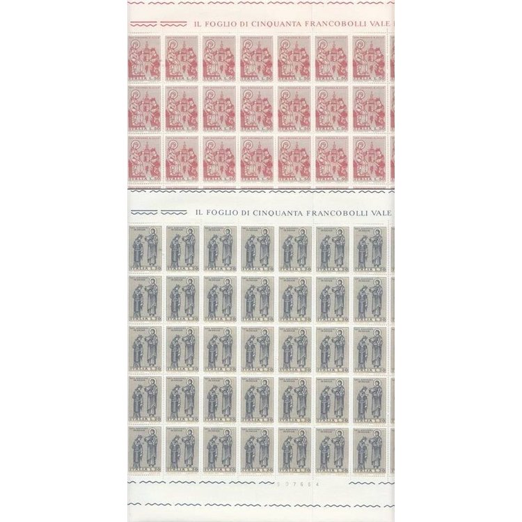 ITALY 1974 Norman Art in Sicily 2 full sheets MNH**