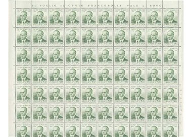 ITALY 1974 Luigi Einaudi 1 full sheet MNH**