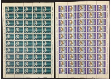 ITALIA 1974 Guglielmo Marconi 2 fogli interi MNH**