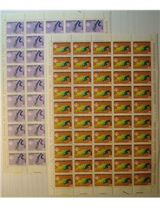 ITALY 1974 Athletics 2 full sheets MNH**