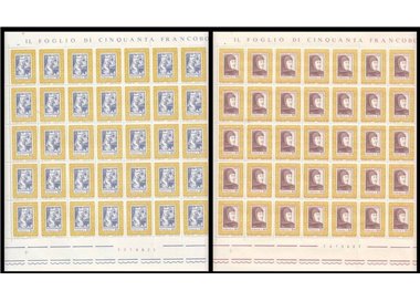 ITALIA 1974 Francesco Petrarca 2 fogli interi MNH**