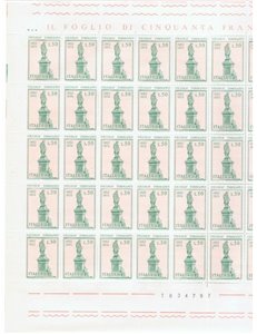ITALY 1974 Niccolò Tommaseo 1 full sheet MNH**