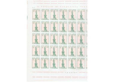 ITALY 1974 Niccolò Tommaseo 1 full sheet MNH**