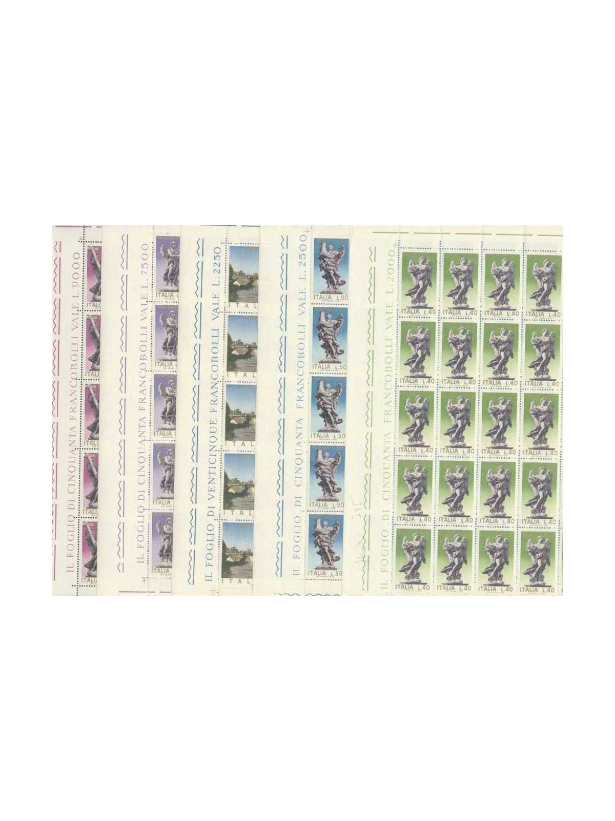 ITALY 1975 Holy Year 5 full sheets MNH**