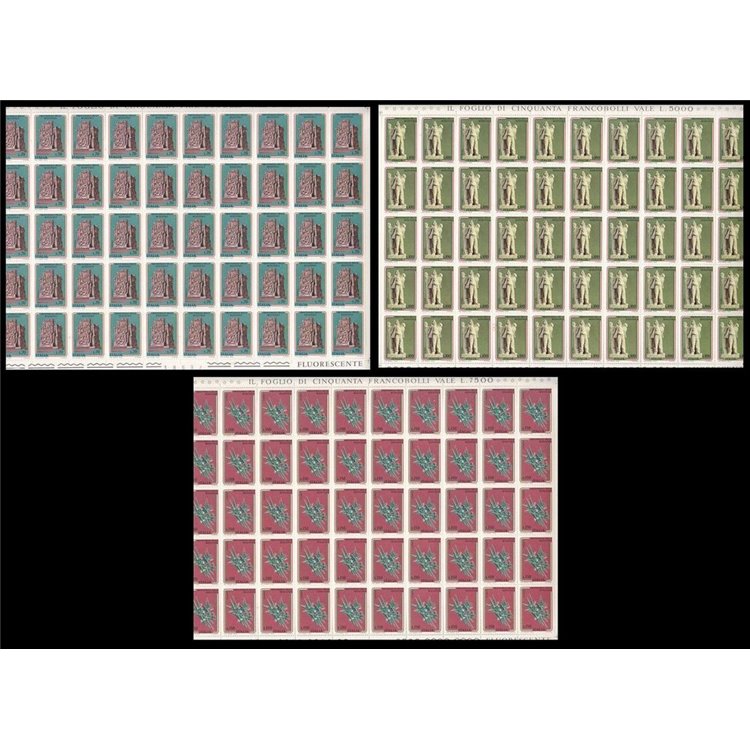 ITALY 1975 Anniversary of the Resistance 3 full sheets MNH**