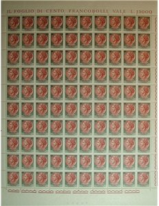 ITALY 1966 Siracusana £130 stars 1 full sheet MNH**