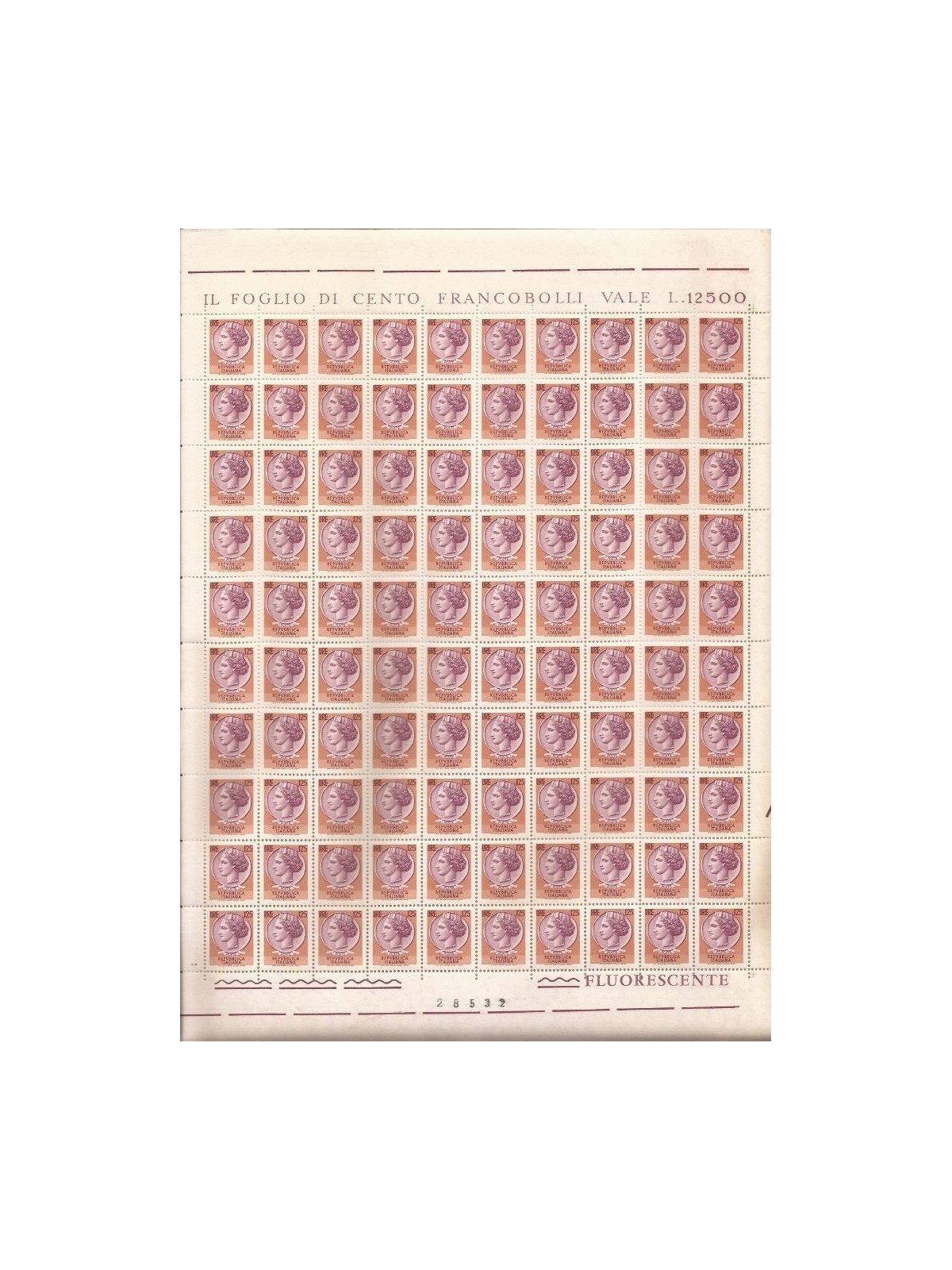 ITALY 1974 Syracuse £125 1 full sheet MNH**