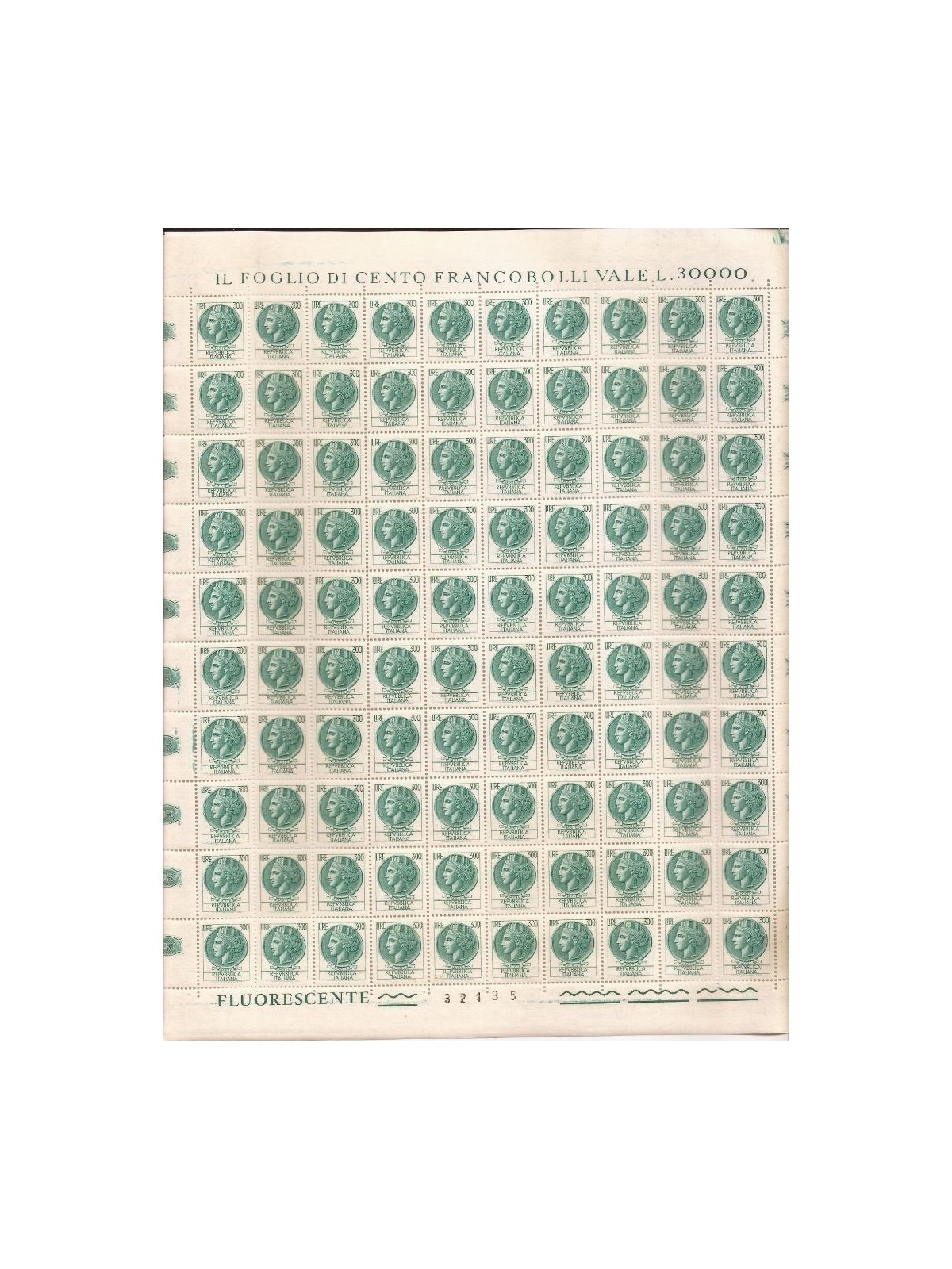 ITALY 1972 Syracuse £300 1 full sheet MNH**