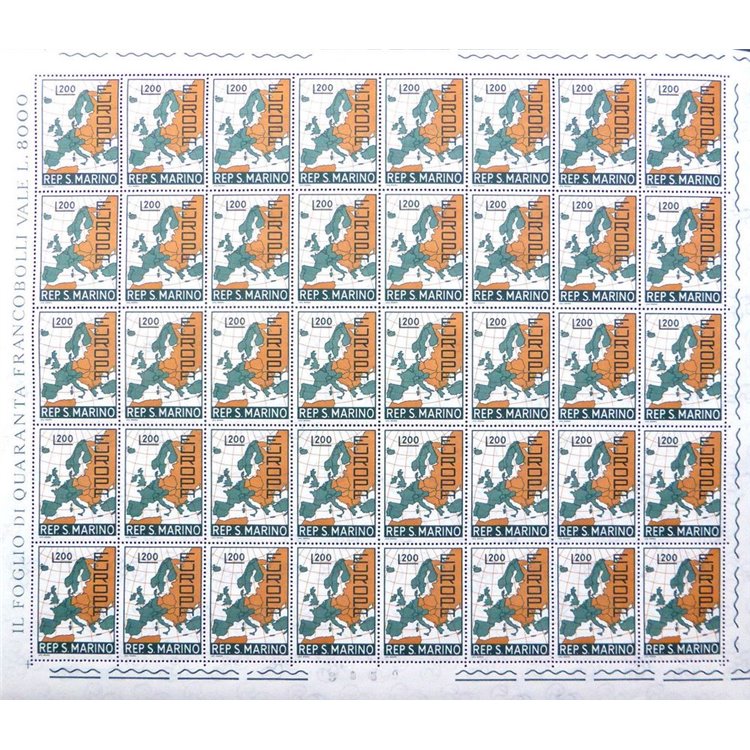 SAN MARINO 1967 Europa 1 foglio intero MNH**