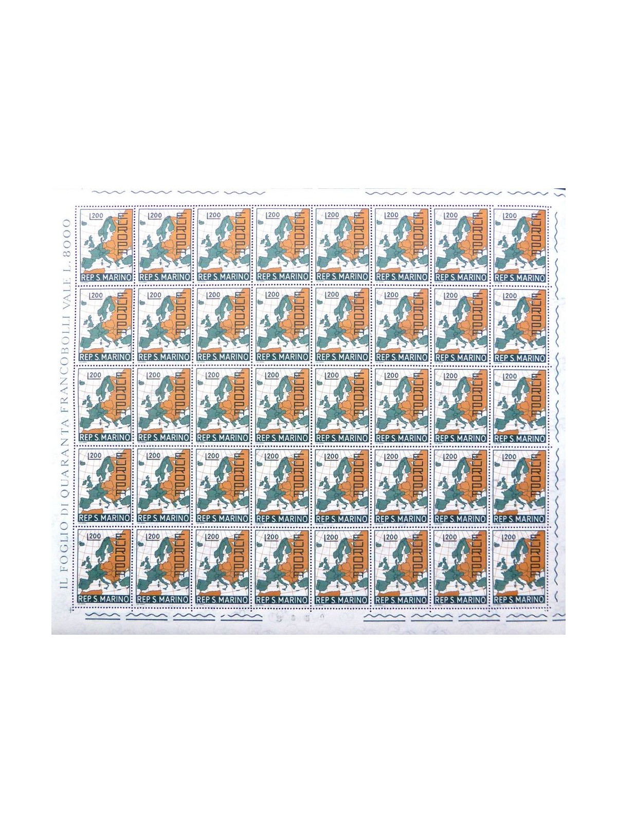 SAN MARINO 1967 Europe 1 full sheet MNH**