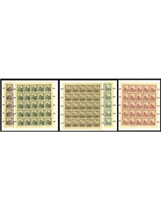SAN MARINO 1967 Cattedrali gotiche 5 fogli interi MNH**
