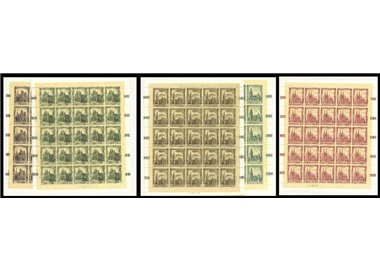 SAN MARINO 1967 Gothic Cathedrals 5 full sheets MNH**