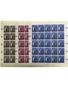 SAN MARINO 1968 Christmas, Botticelli 3 full sheets MNH**