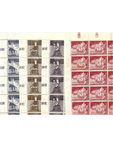 SAN MARINO 1969 Paintings by Lorenzetti 4 full sheets MNH**