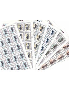 SAN MARINO 1969 Carrozze dell'800 7 fogli interi MNH**